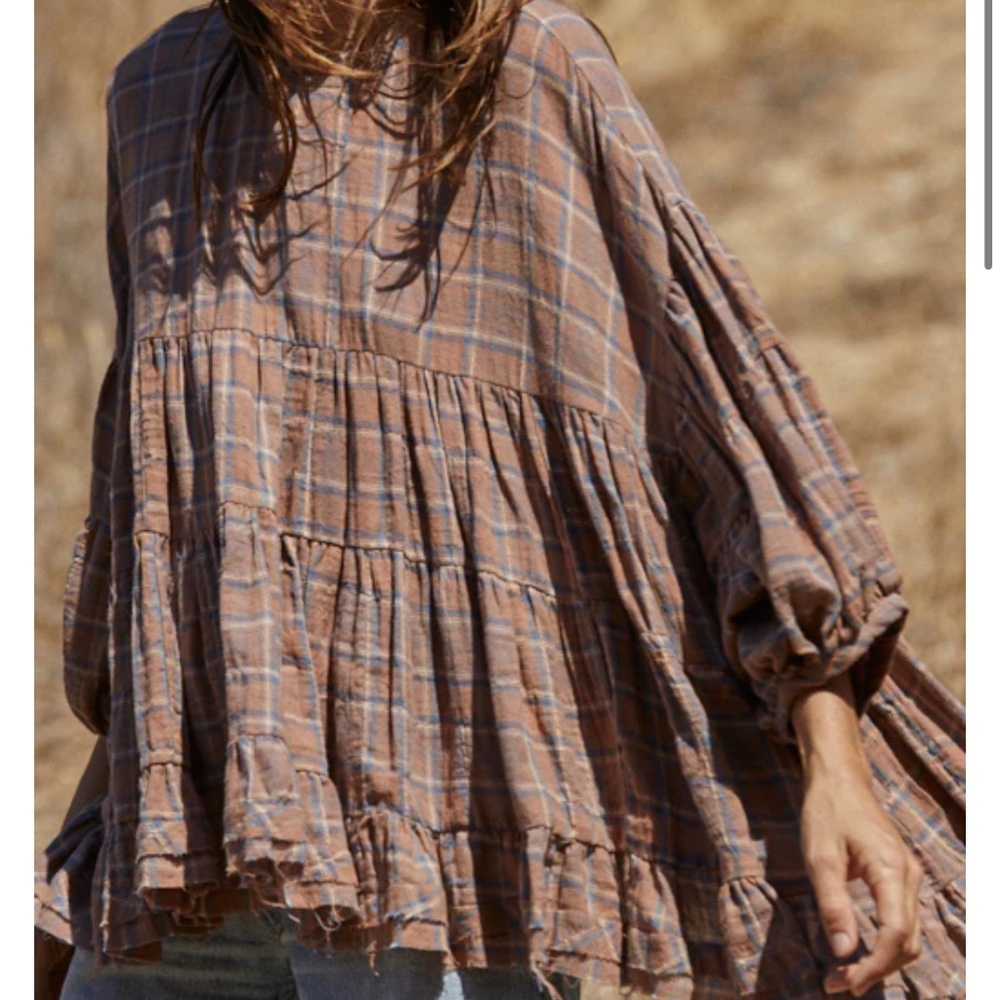 Babydoll plaid shirt